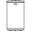 Bosch Home Comfort - Bufor do pomp ciepła PSW 120-5 - przód 